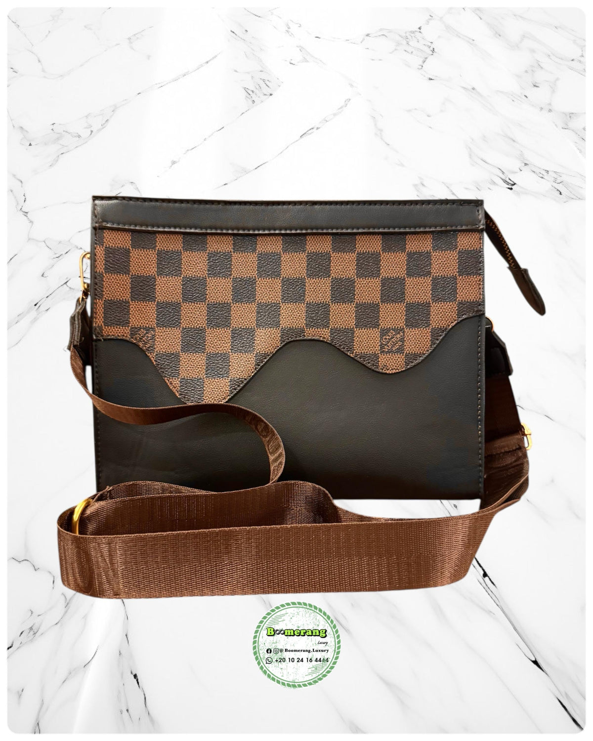 The Duo Mini – LV Brown Backpack & Clutch Bundle