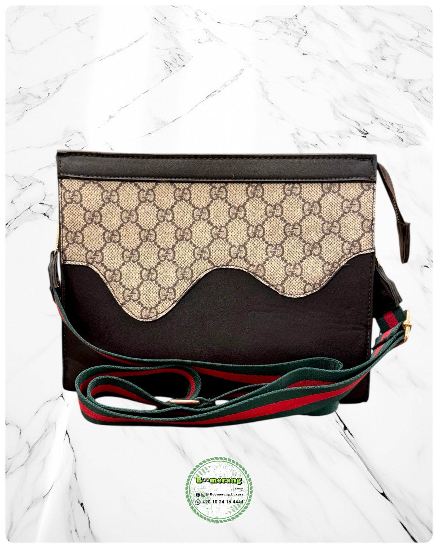 Pochette / Clutch Beige & Brown Bag 🔥