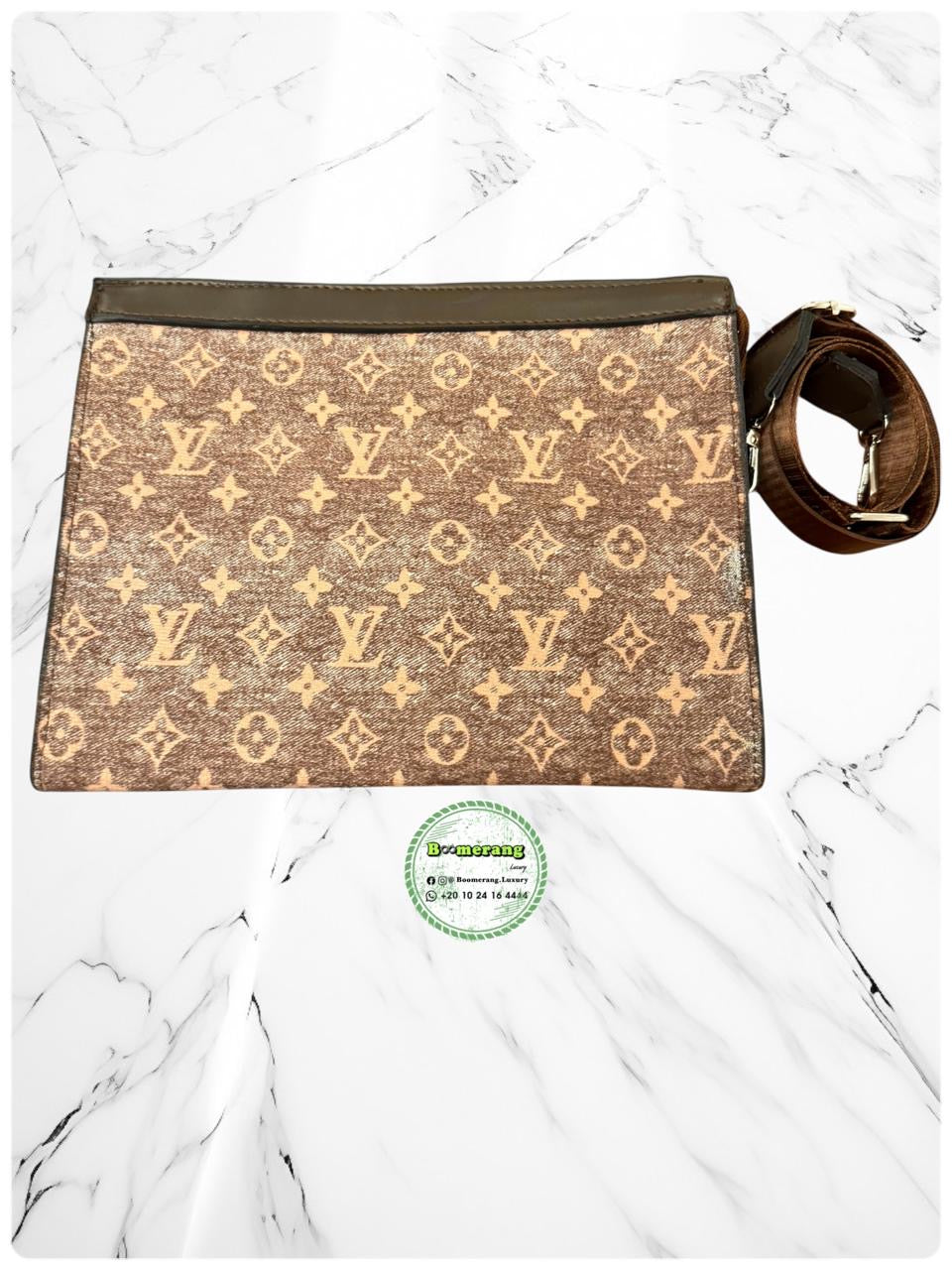 LV Pochette / Clutch Brown jeans Bag
