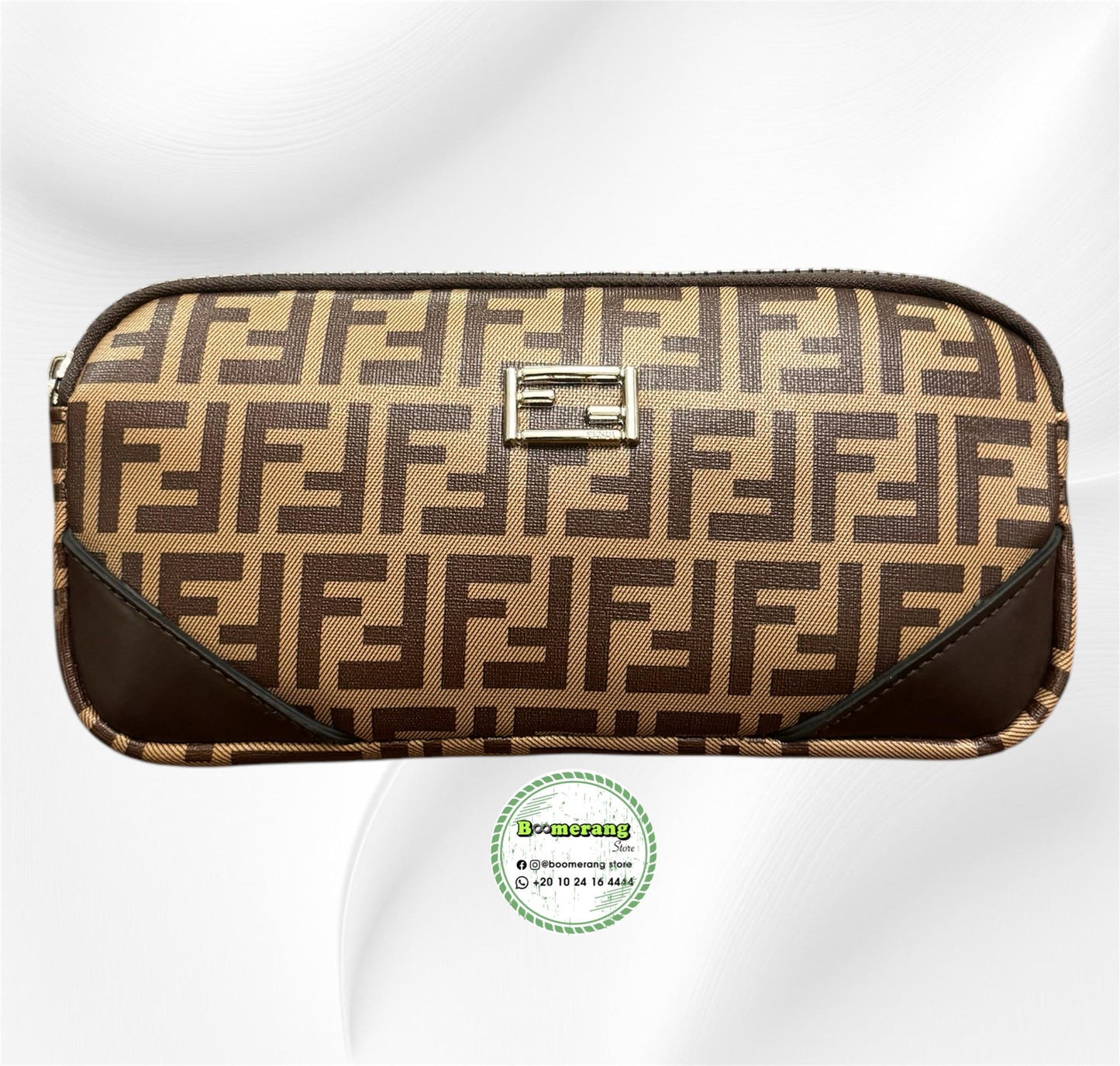 Brown Leather unisex waist / crossbody bag