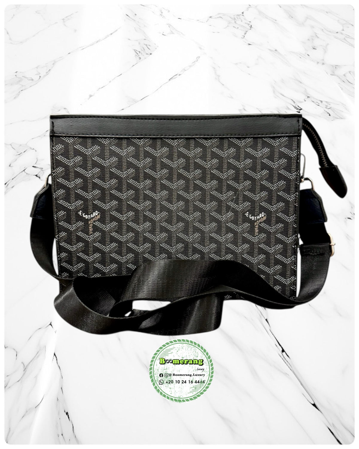 The Duo Mini – Goyard Black Backpack & Clutch Bundle