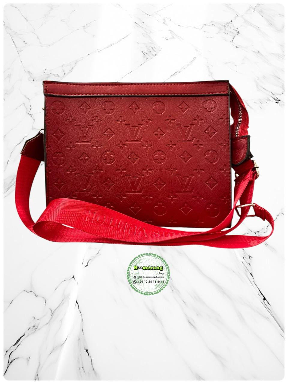 LV Pochette / Clutch Red Bag