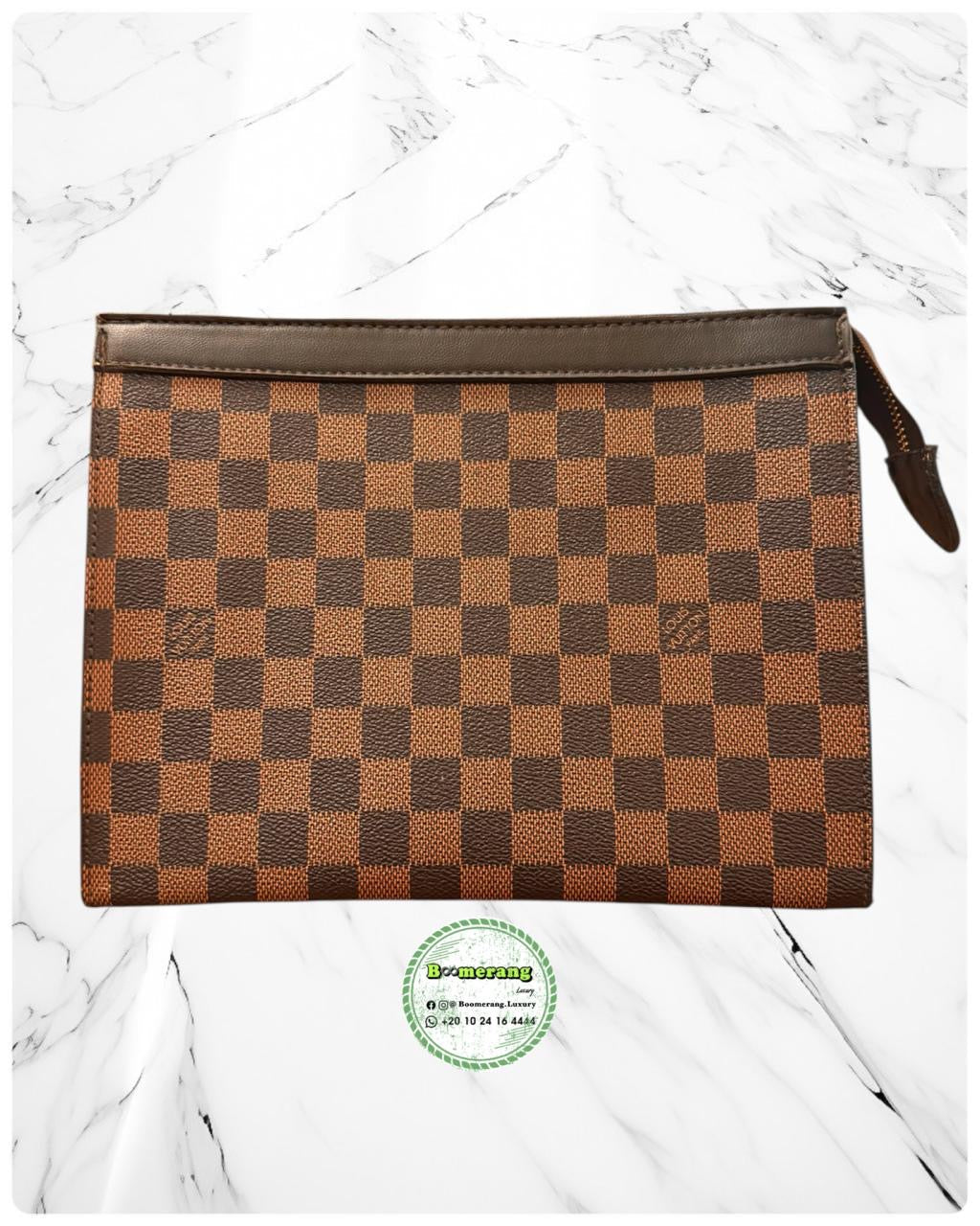 The Duo – LV Brown Big Backpack & Clutch Bundle
