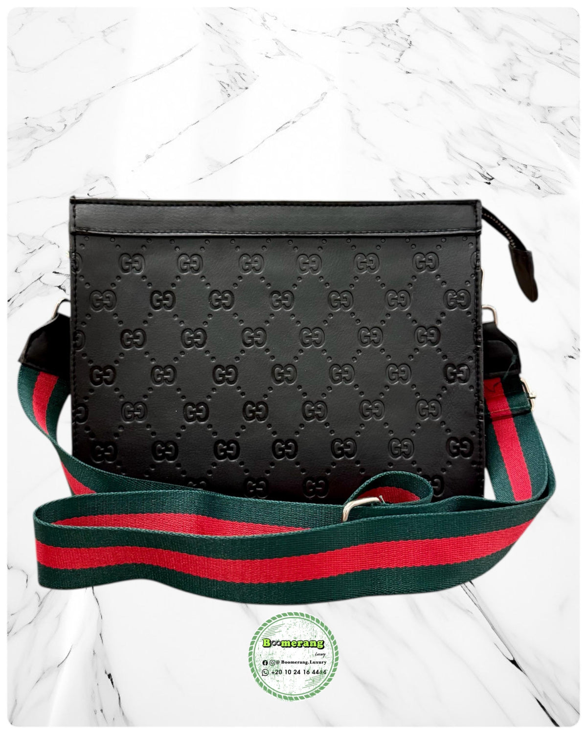 The Duo – Gucci Black Big Backpack & Clutch Bundle