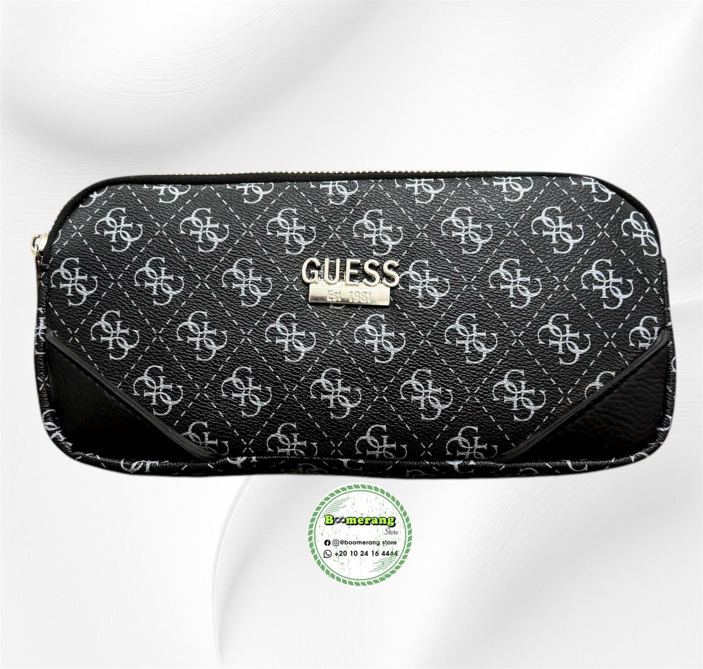 Black Leather unisex waist / crossbody bag 🔥