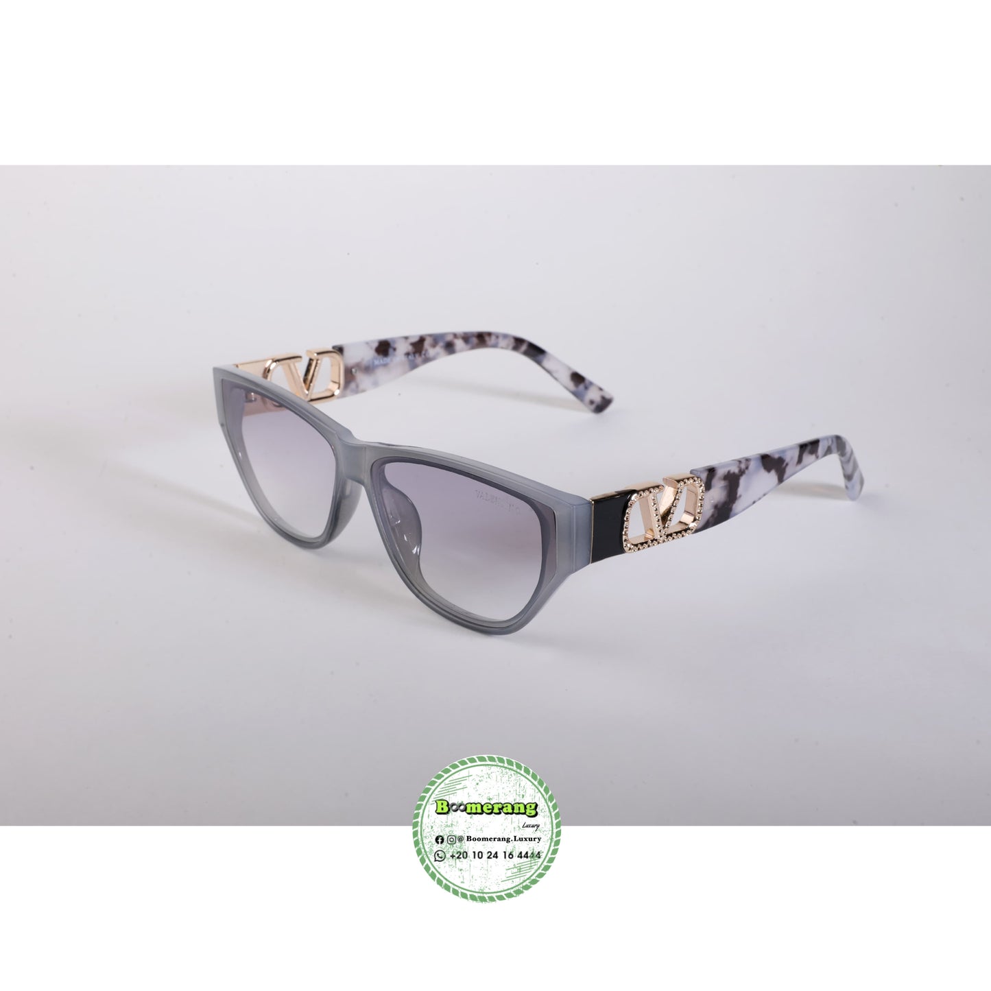 Valentino Sunglasses Gray unisex