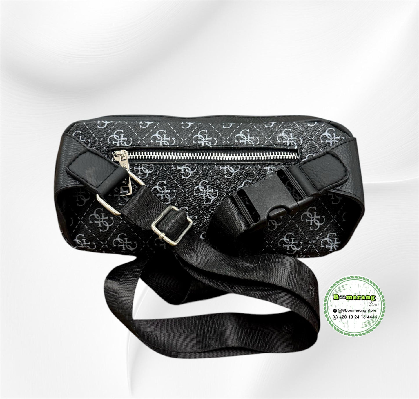 Black Leather unisex waist / crossbody bag 🔥