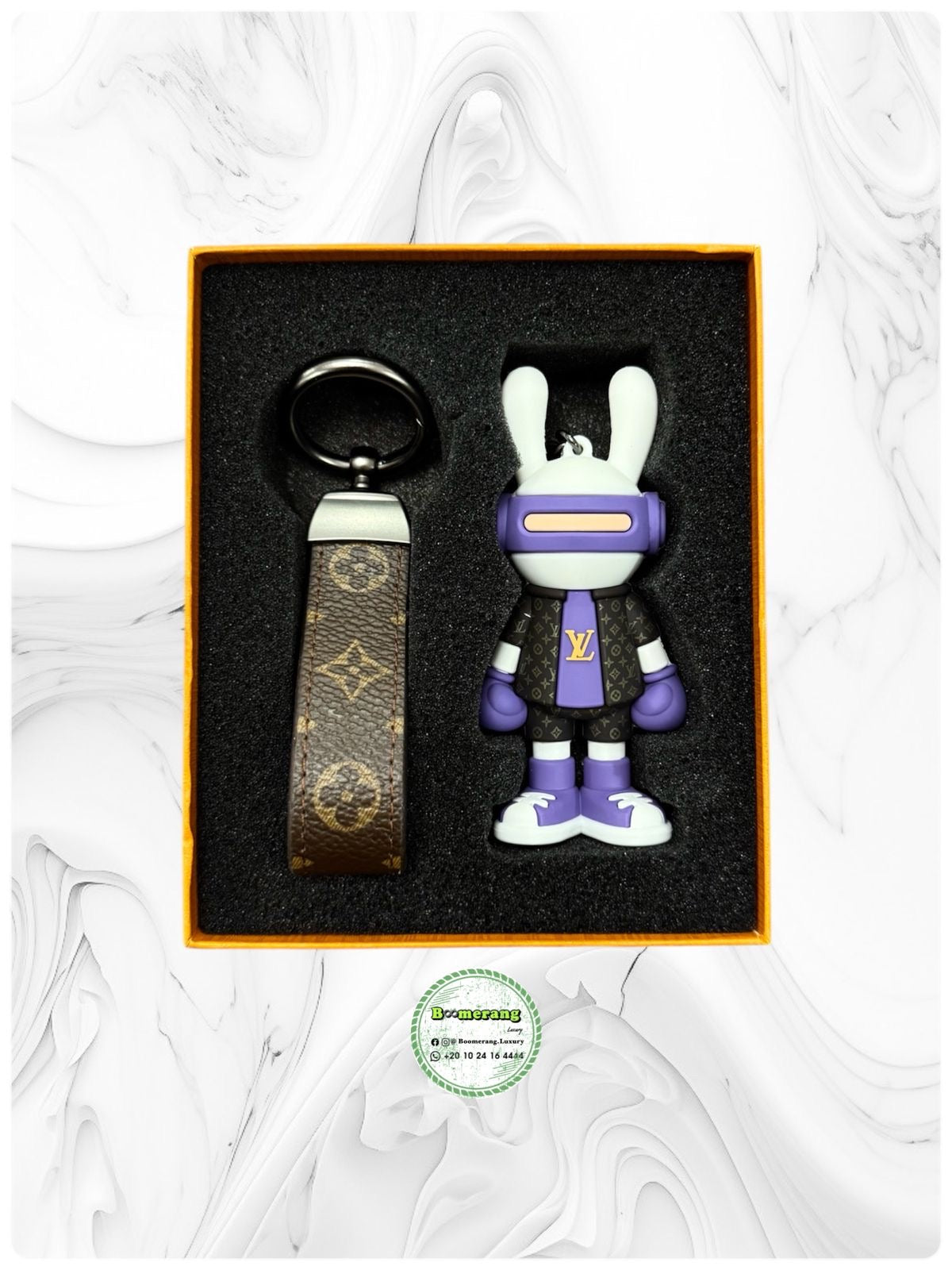 LV Louis Vuitton keychain and Bag charm