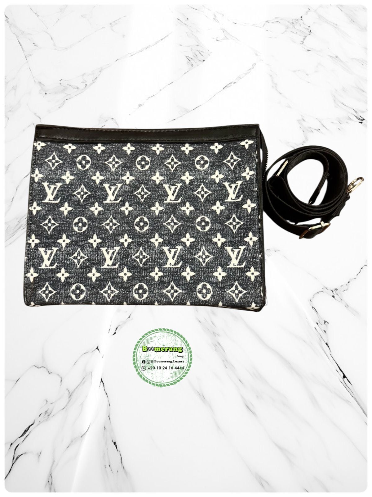 LV Pochette / Clutch Black jeans Bag
