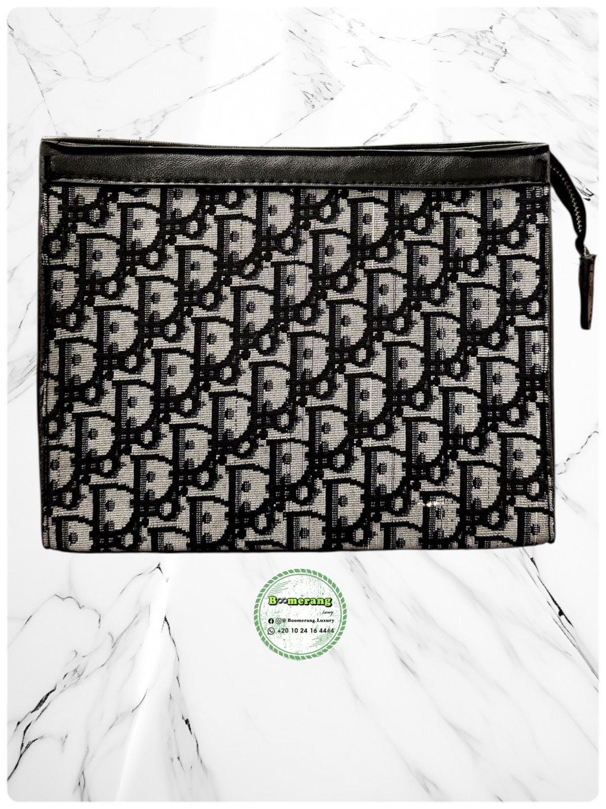 The Duo Mini – Dior Black & White Backpack & Clutch Bundle