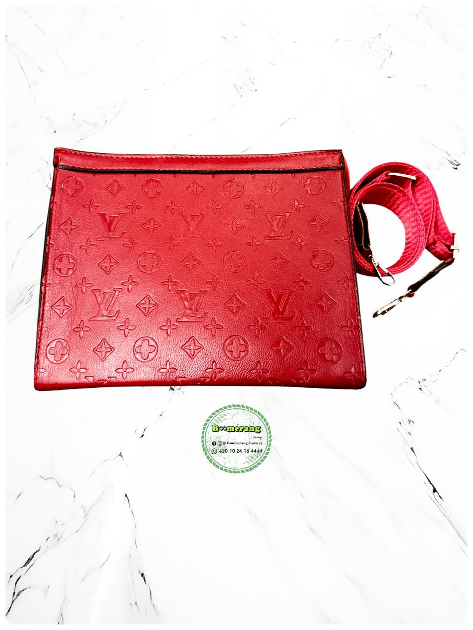 LV Pochette / Clutch Red Bag