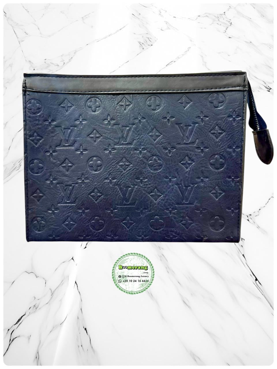 The Duo Mini – LV Dark Blue Navy Backpack & Clutch Bundle