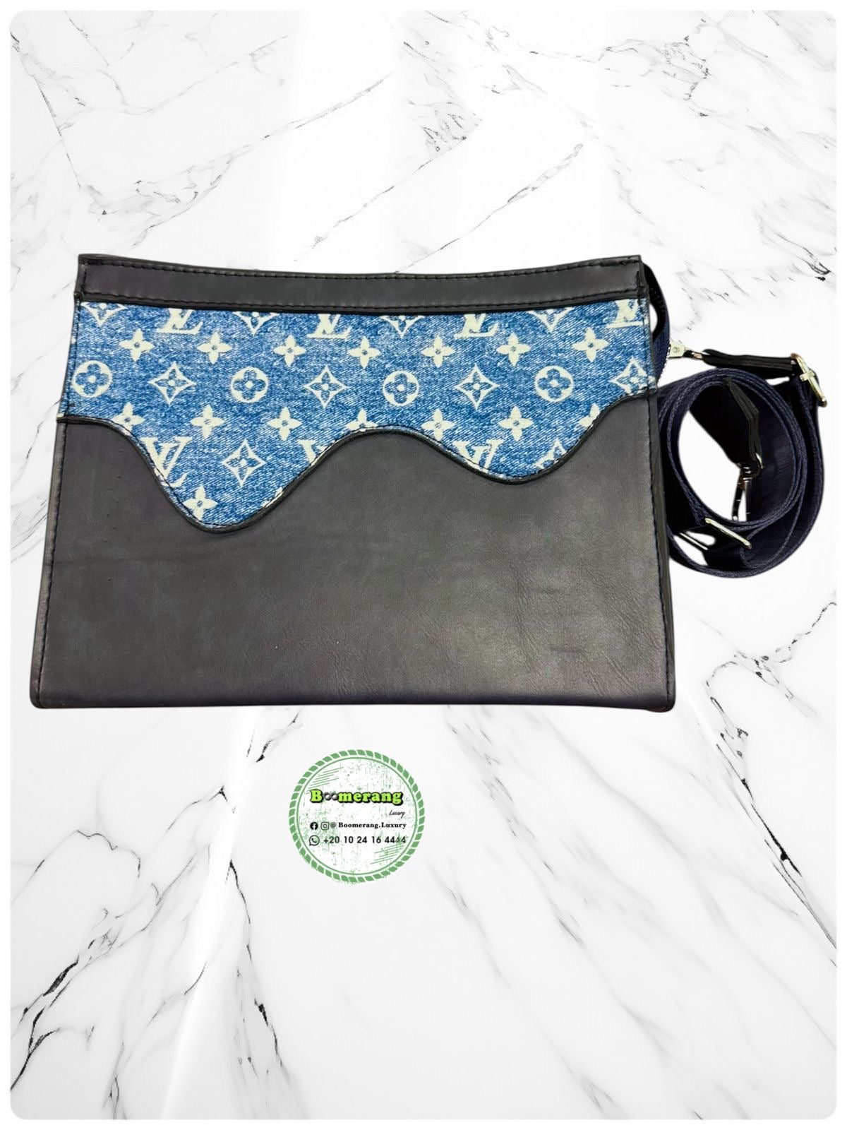 LV Pochette / Clutch Blue jeans Bag