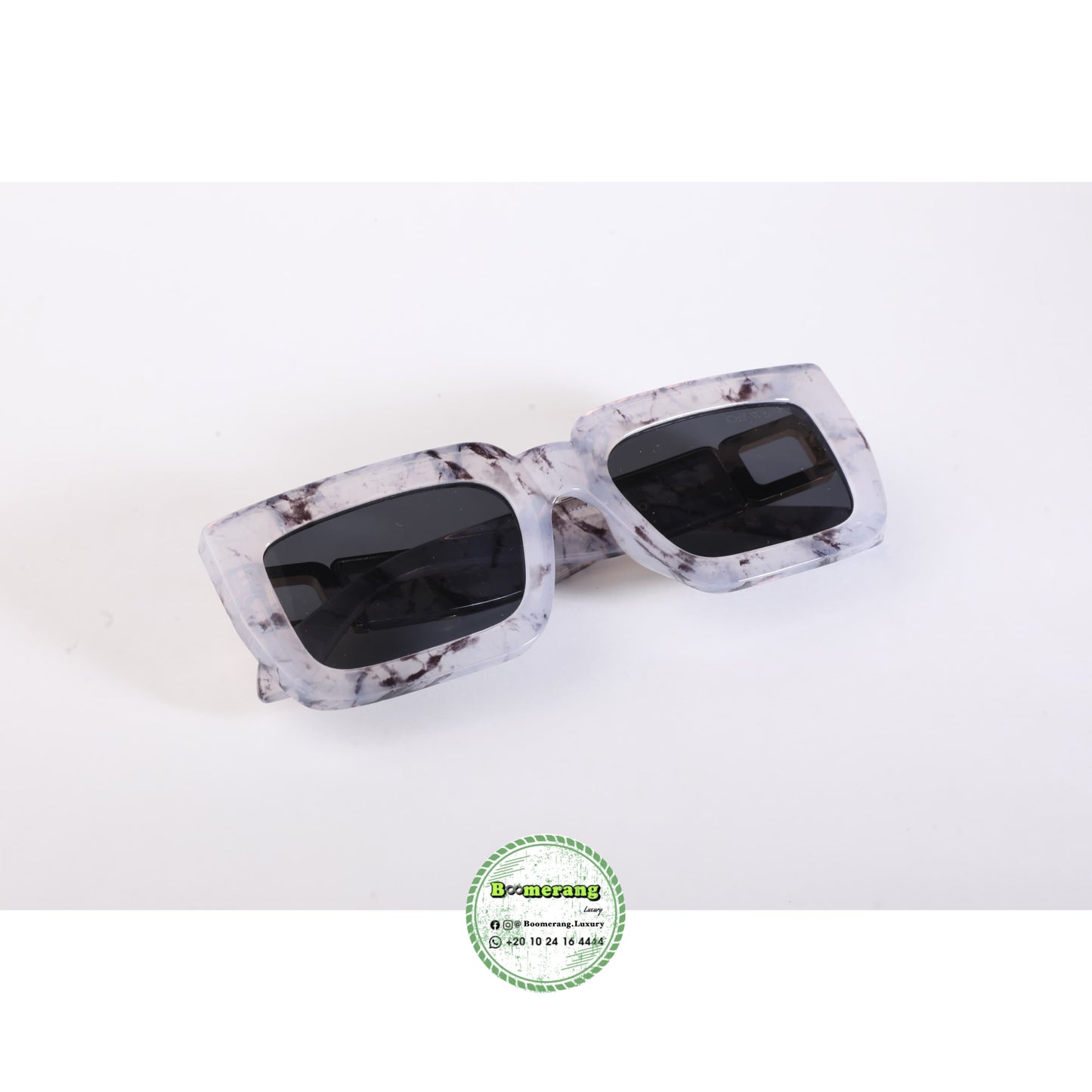 OFF Marble Luxe Square Sunglasses