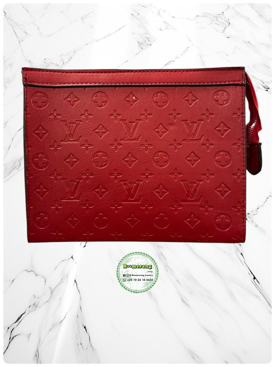 LV Pochette / Clutch Red Bag