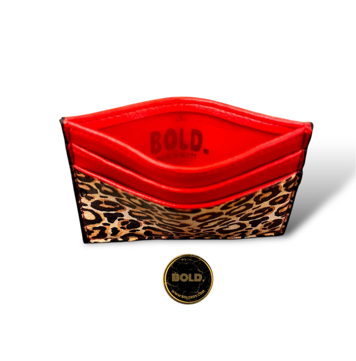 Rouge et Léopard Cardholder