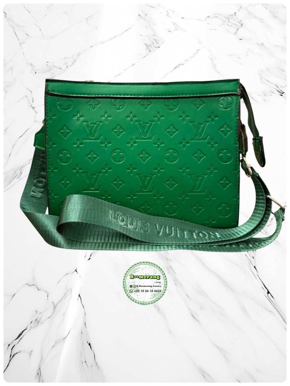 LV Pochette / Clutch Green Bag