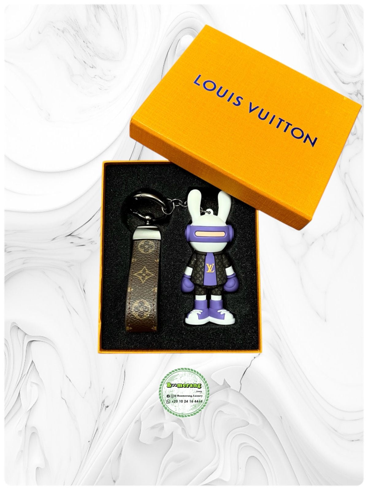 LV Louis Vuitton keychain and Bag charm