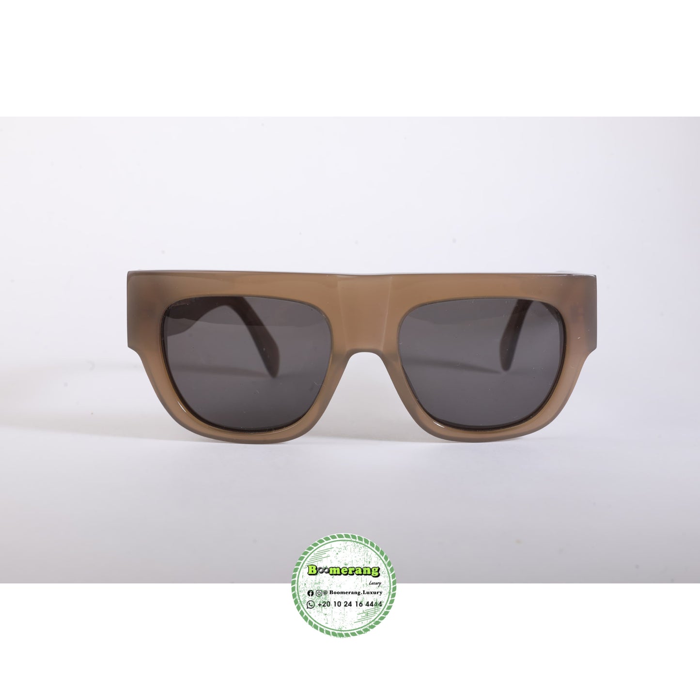 CÉLINE Mocha Brown Premium Square Sunglasses