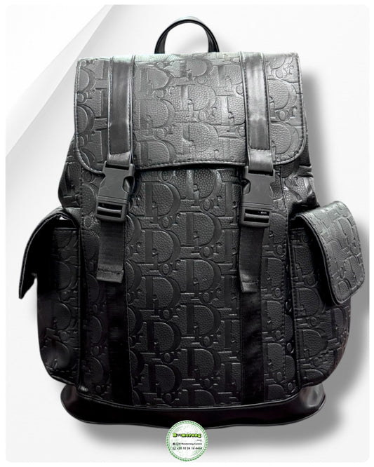 The Duo – DIOR Black Big Backpack & Clutch Bundle