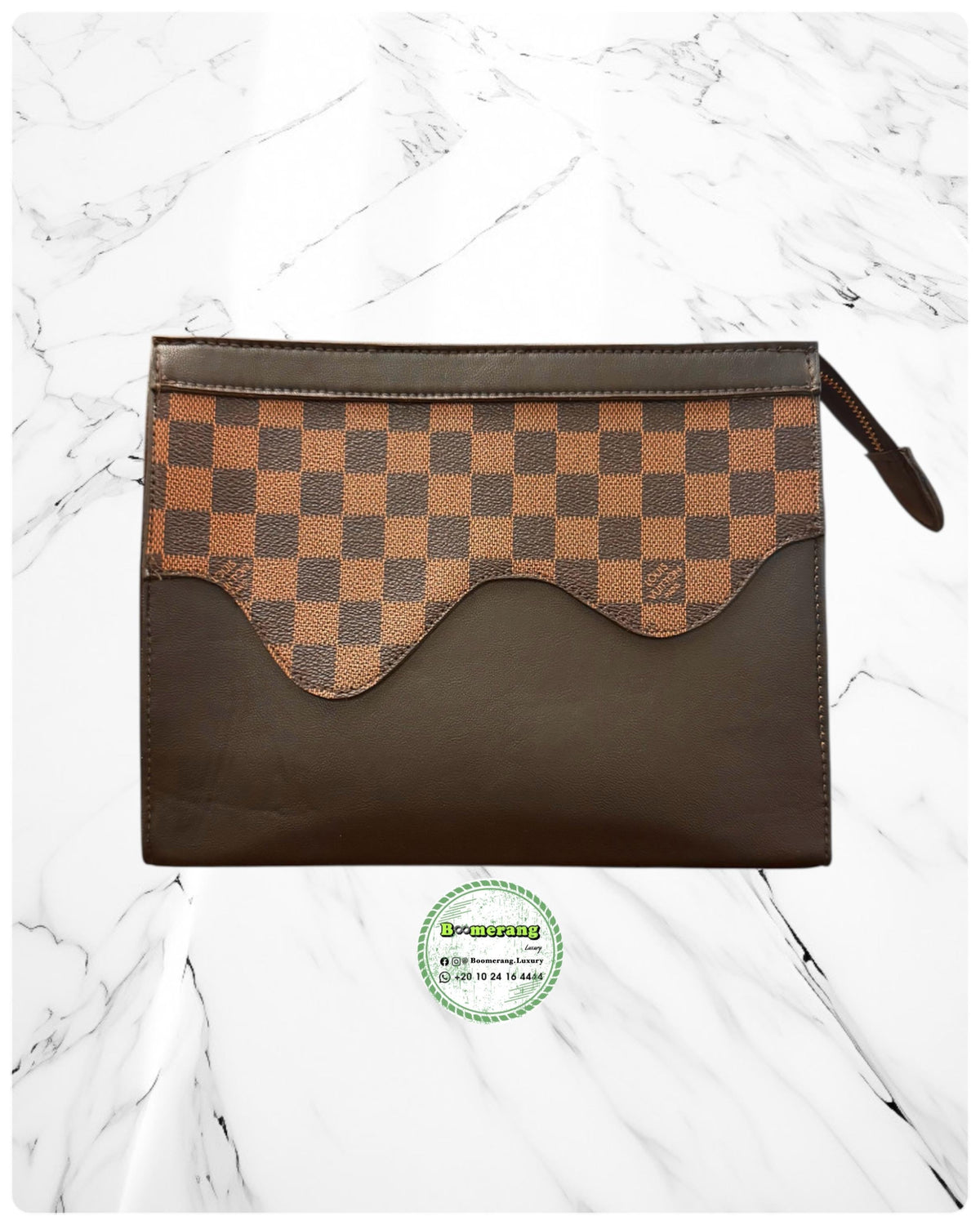 The Duo Mini – LV Brown Backpack & Clutch Bundle