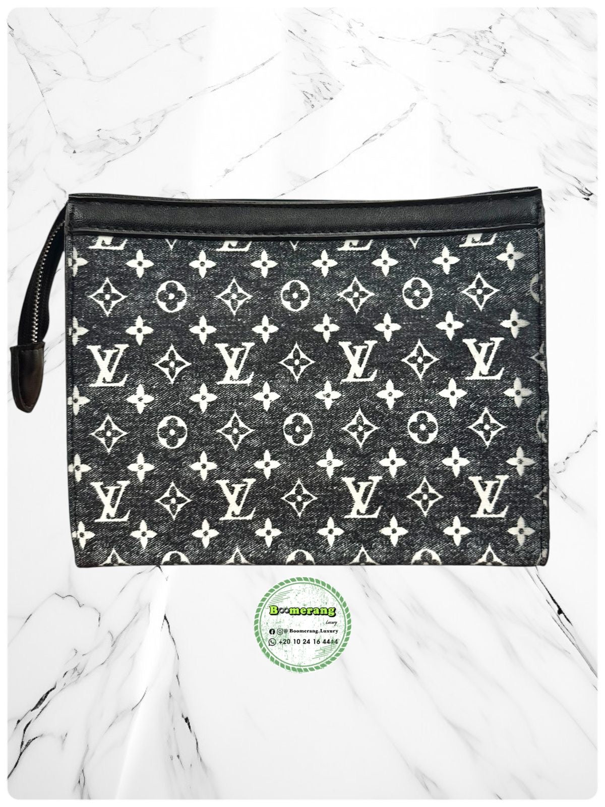 LV Pochette / Clutch Black jeans Bag