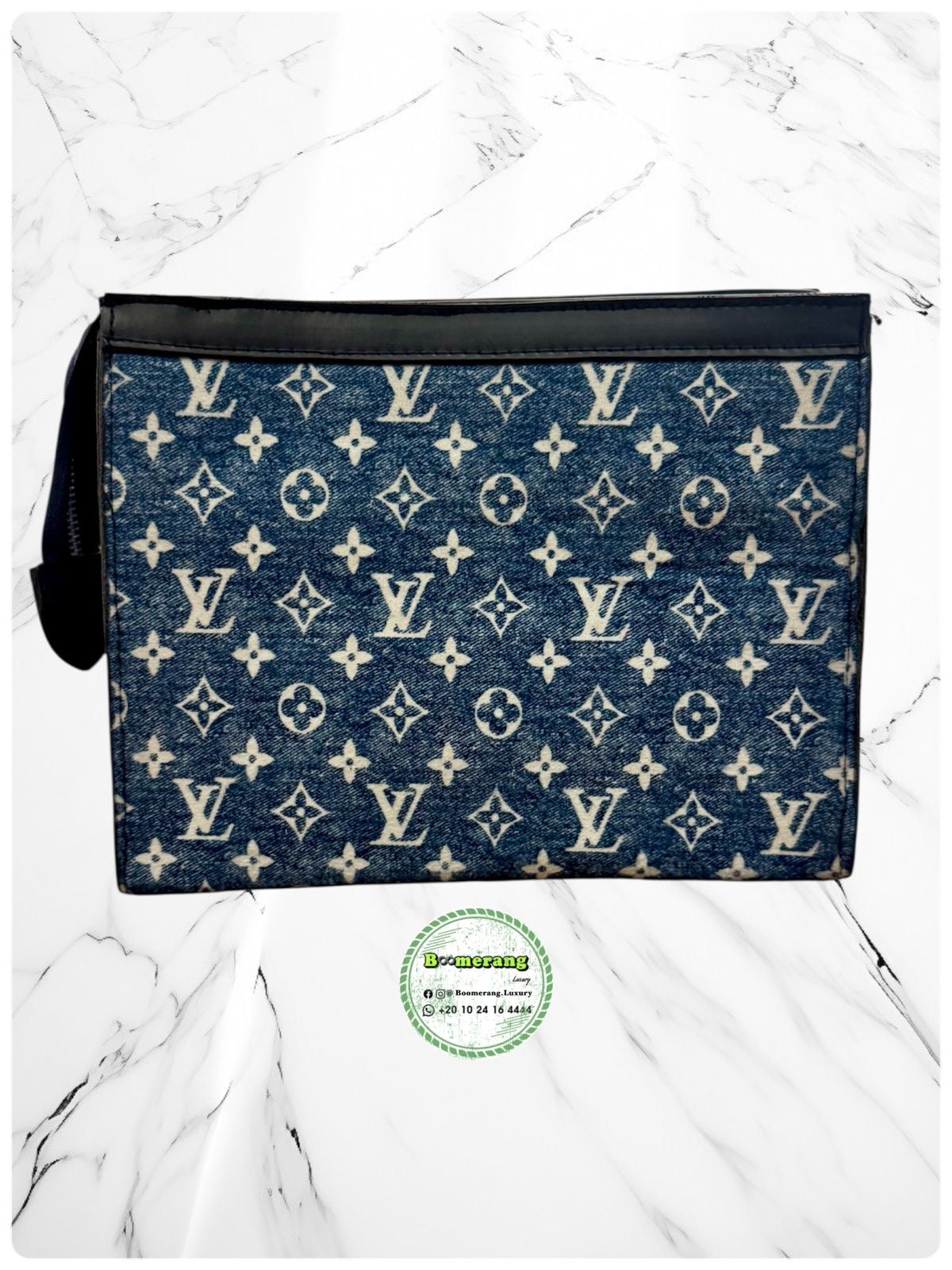 LV Pochette / Clutch Blue jeans Bag