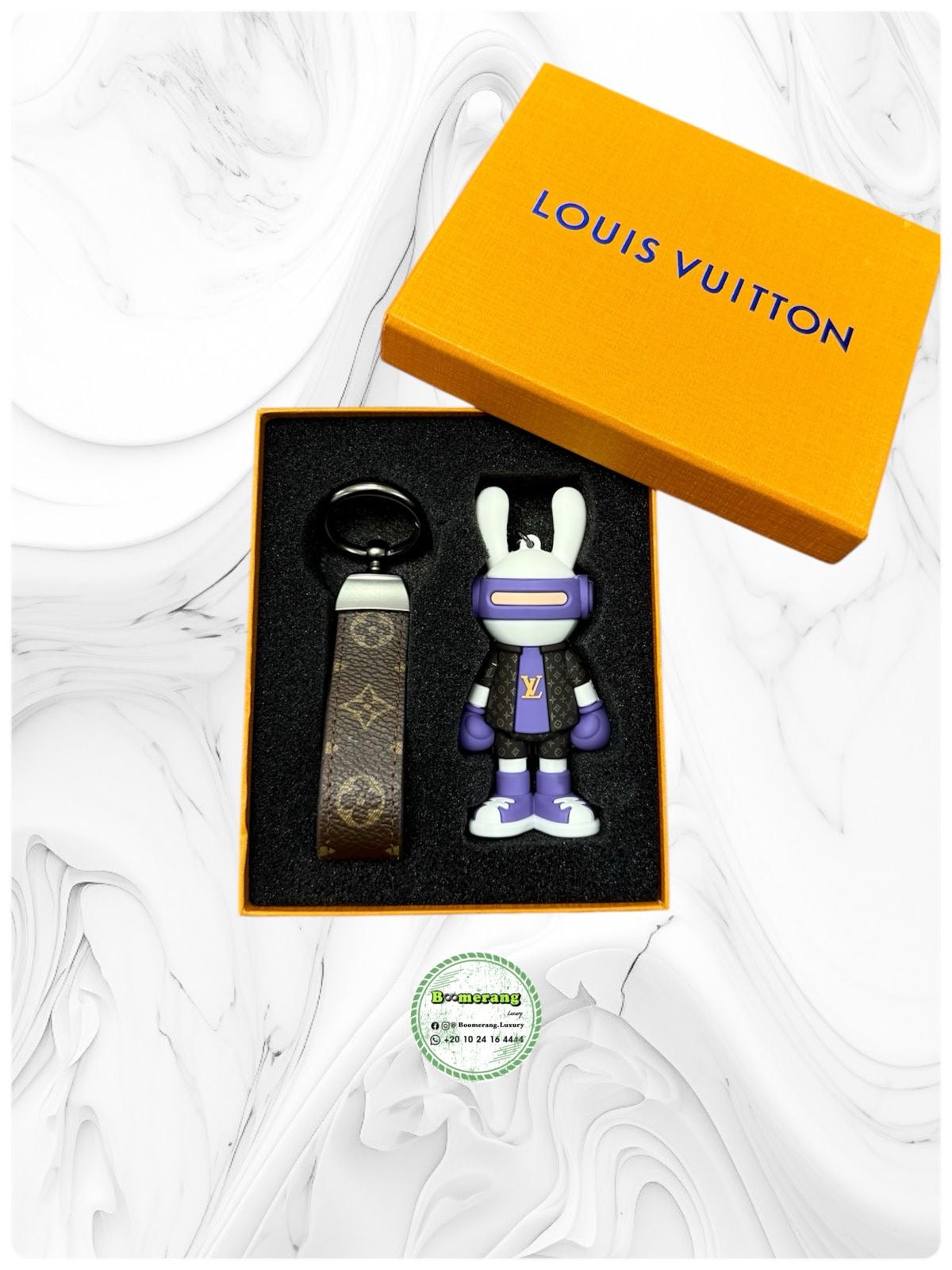 LV Louis Vuitton keychain and Bag charm