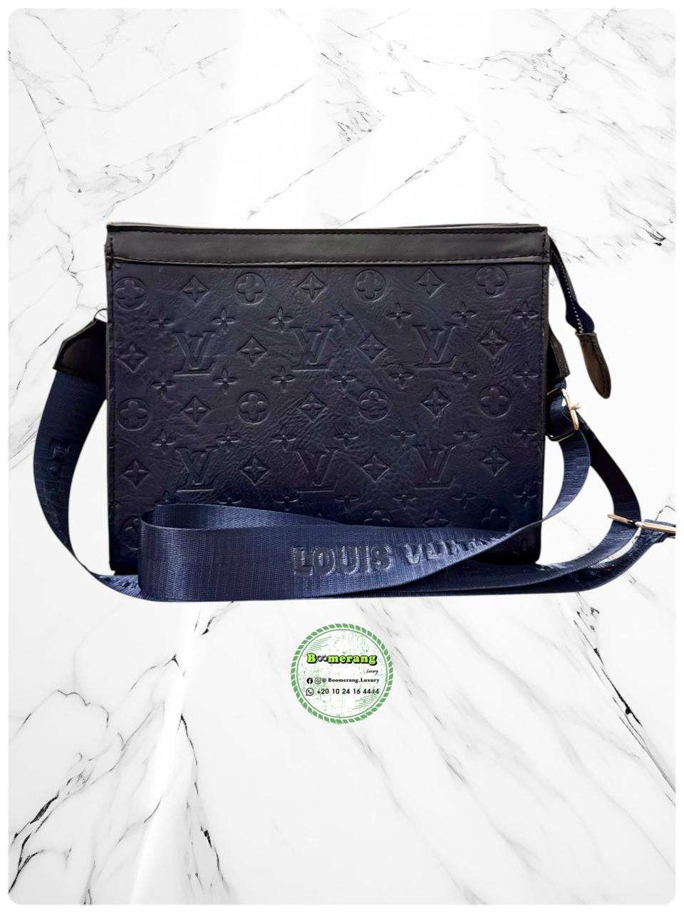 The Duo Mini – LV Dark Blue Navy Backpack & Clutch Bundle