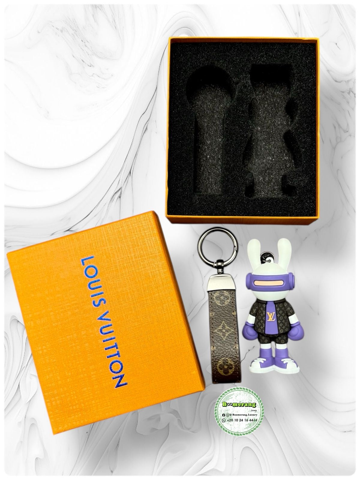 LV Louis Vuitton keychain and Bag charm